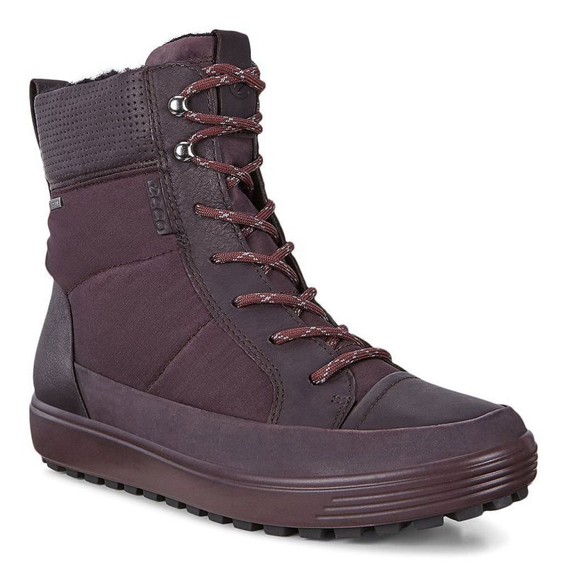 Bota De Invierno Ecco Soft 7 Tred Para Mujer,Moradas,827406-SRJ